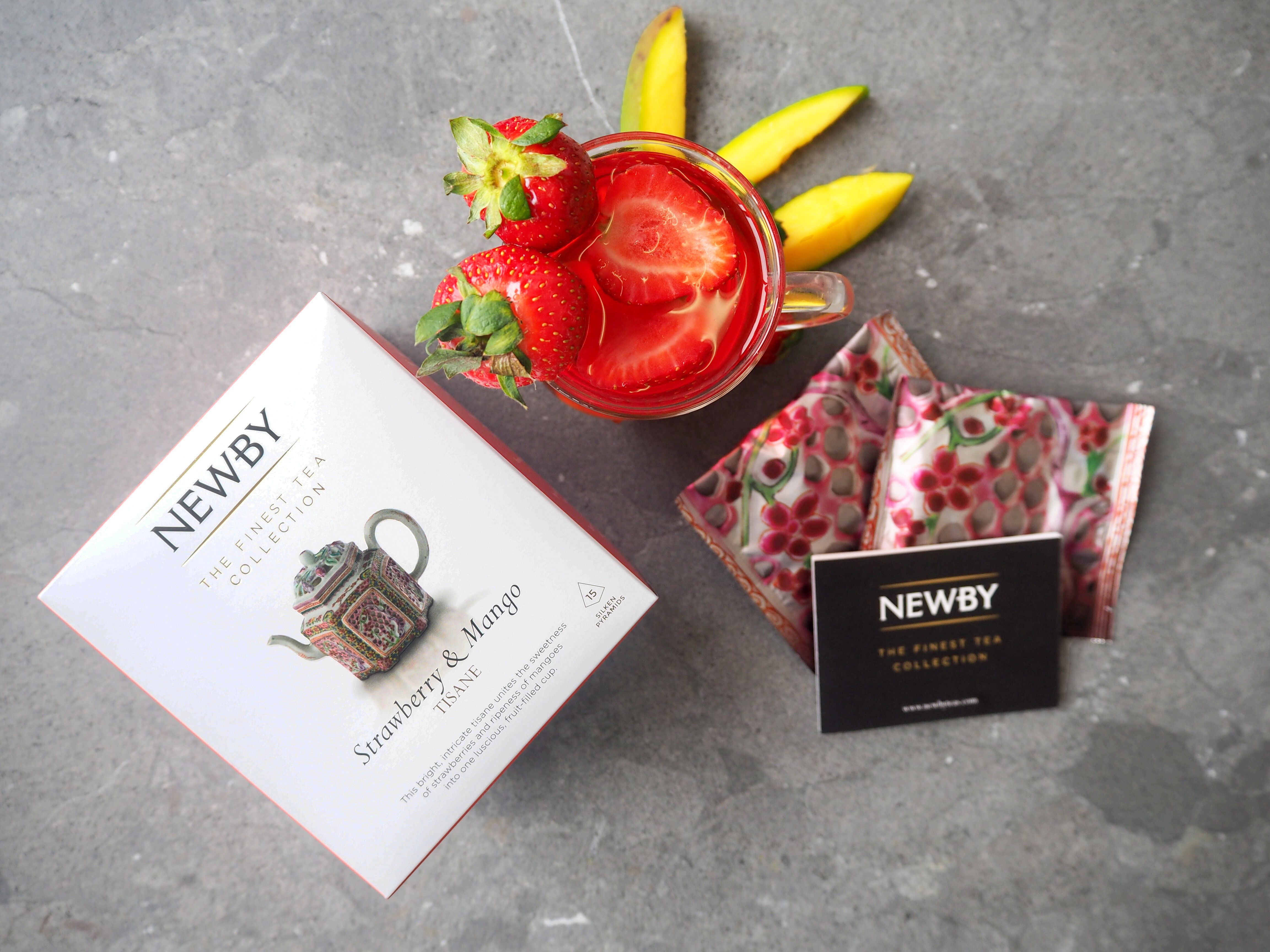 Recept: homemade strawberry-mango ijsthee