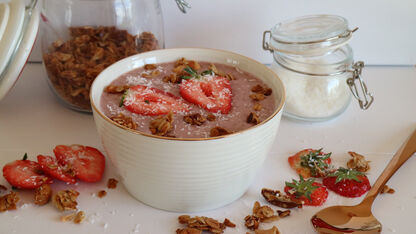 Recept: gezonde eiwitrijke smoothie bowl