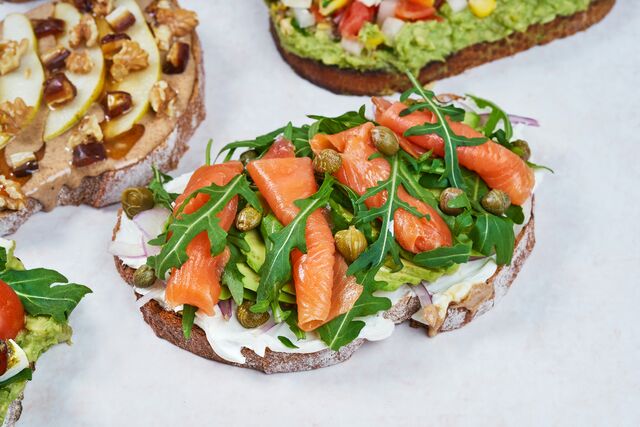 Zalm op brood