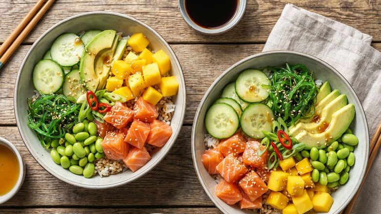 Recept: Poké bowl met zalm en mango
