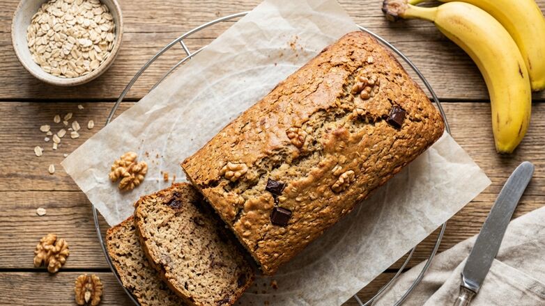 Recept: Gezonde bananenbrood met havermout