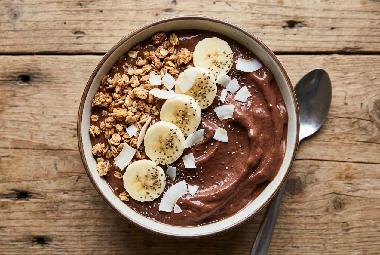 Recept: Smoothie bowl met chocolade en banaan