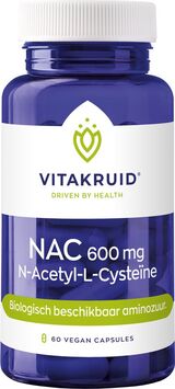 
  
Vitakruid NAC 600mg N-Acetyl-L-Cysteine 