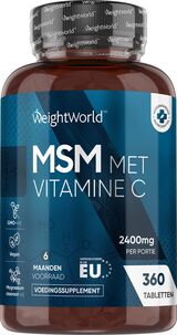 
  
WeightWorld MSM Tabletten met Vitamine C 