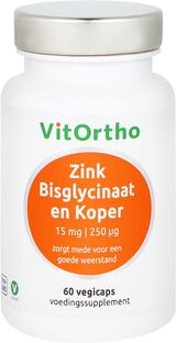 
  
VitOrtho Zink Bisglycinaat en Koper 