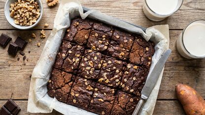 Recept: Gezonde brownies van zoete aardappel