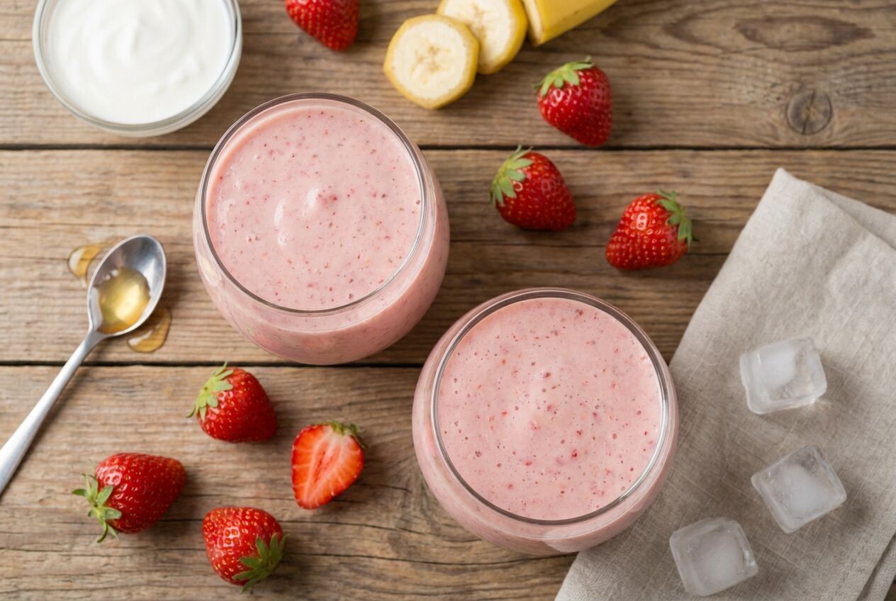 Recept: Smoothie met aardbei en banaan