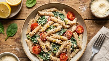 Recept: Romige pasta met ricotta en spinazie light