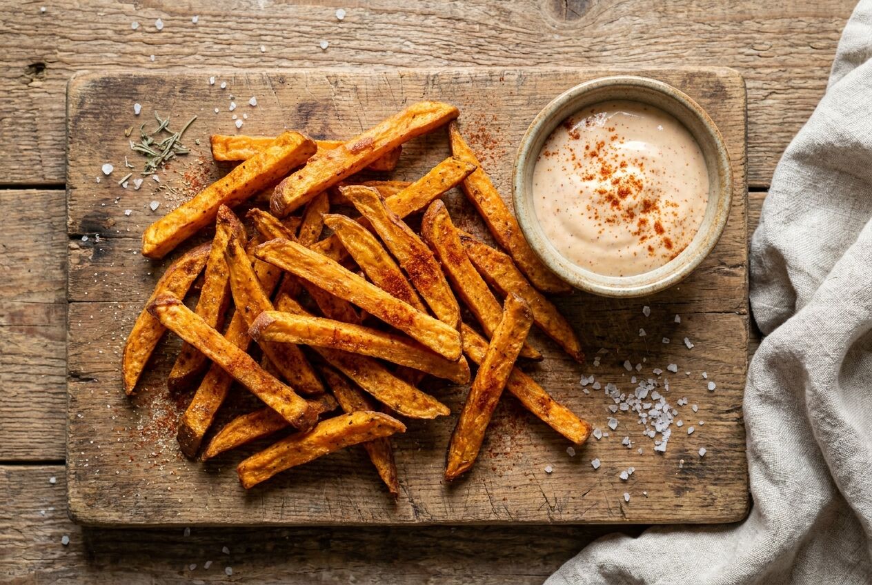 Recept: Zoete aardappel friet uit de airfryer