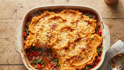 Recept: Zoete aardappel ovenschotel met gehakt