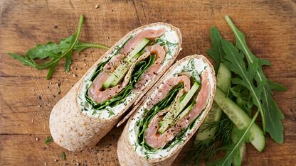 Recept: Wrap met zalm en roomkaas light