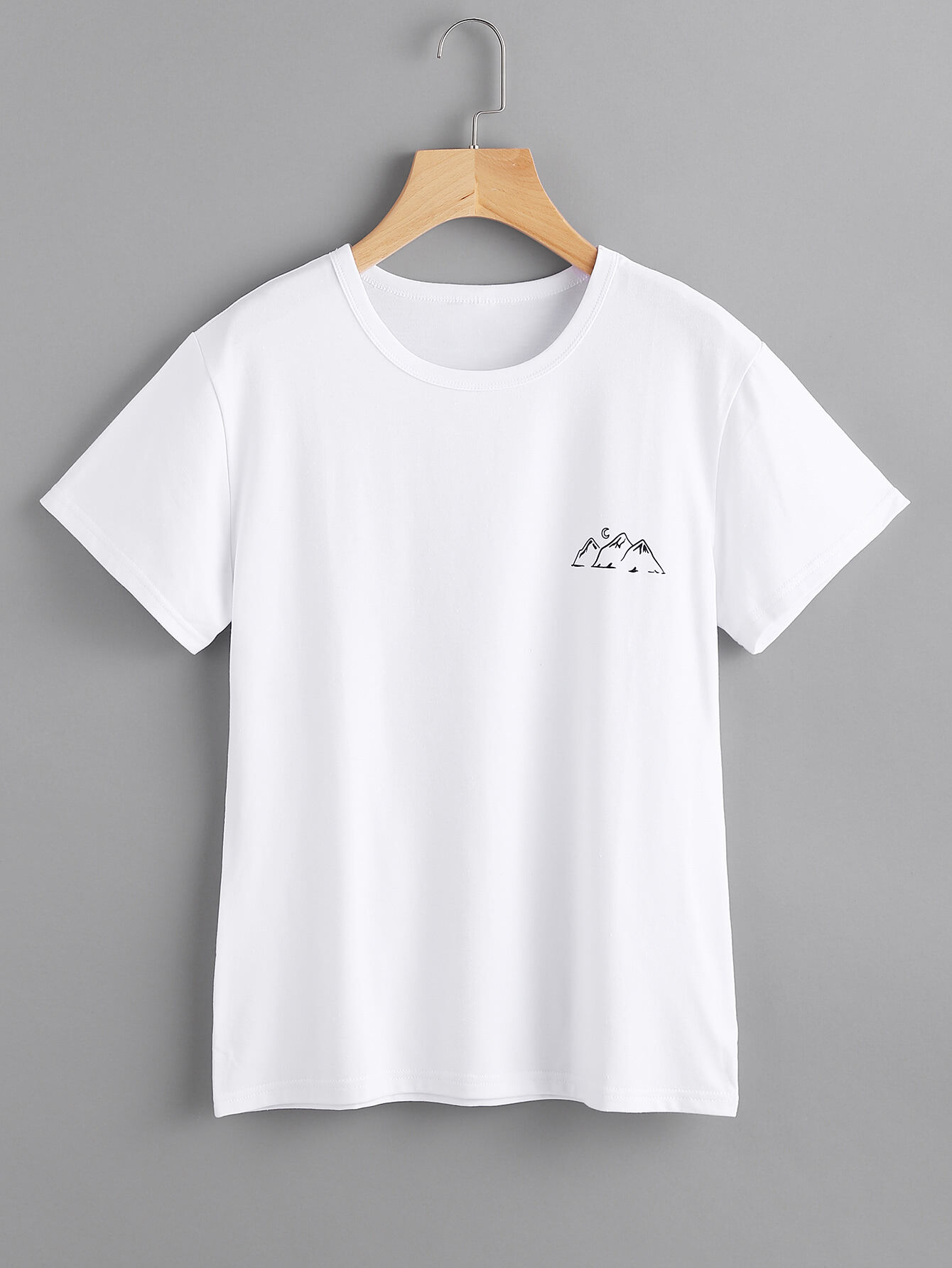 witte T-shirts met een printje