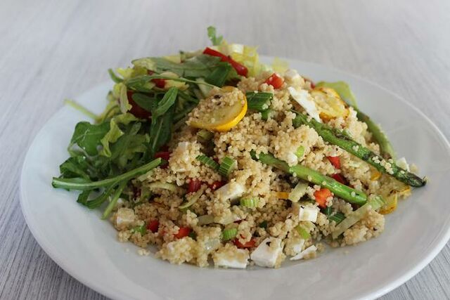 couscous met groenten en feta