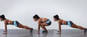 BBB workout - half frog jumps