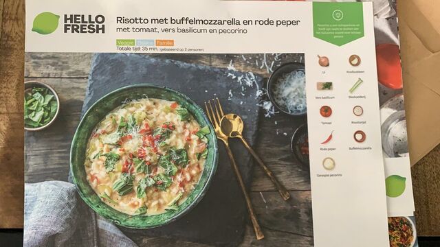 Risotto met mozzarella en peper
